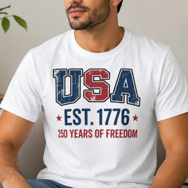 USA Est 1776 Frihets T-Shirt (Skapare uppladdad)