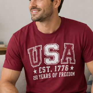 USA Est 1776 Frihetsskjorta T Shirt