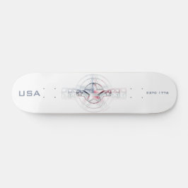 USA Est. 1776 Mini Skateboard Bräda 18,5 Cm