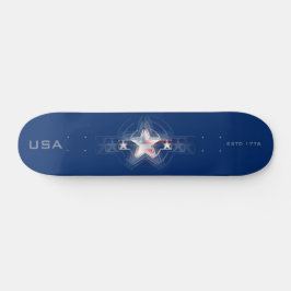 USA Est. 1776 Mini Skateboard Bräda 18,5 Cm