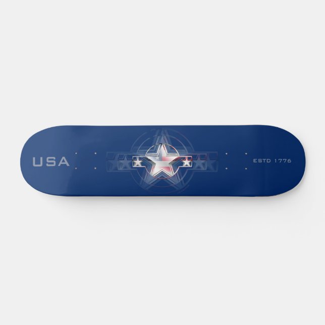 USA Est. 1776 Mini Skateboard Bräda 18,5 Cm (Horz)