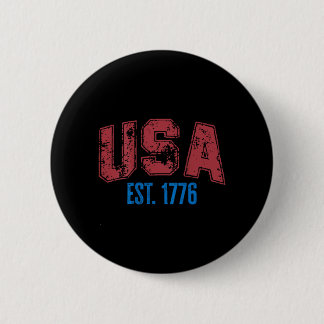 USA EST 1776 Patriotiska självständighetsdagen vin Knapp