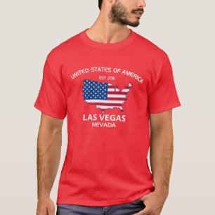 USA EST. LAS VEGAS NEVADA STAD 1776 T SHIRT