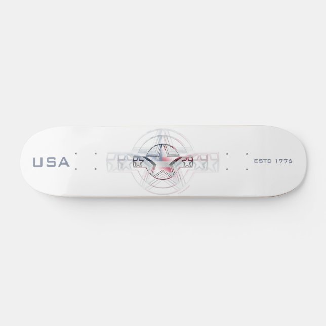 USA Estd. 1776 Mini Skateboard Bräda 18,5 Cm (Horz)