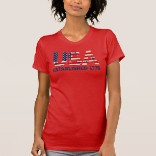 USA etablerade 1776 T-Shirt