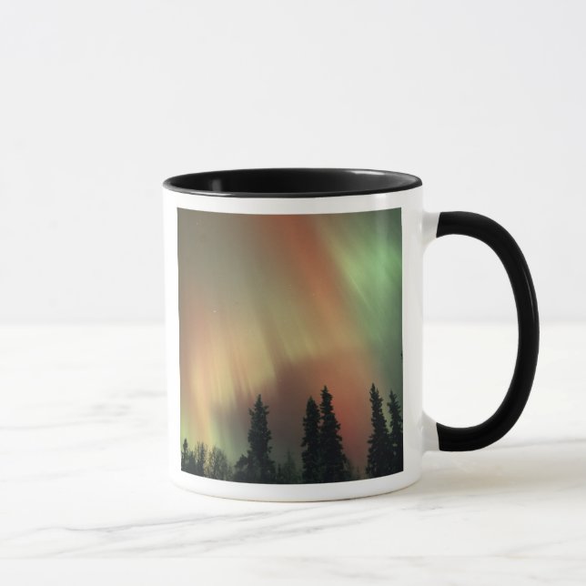 USA, Fairbanks area, Central Alaska, Aurora 3 Mugg (Höger)