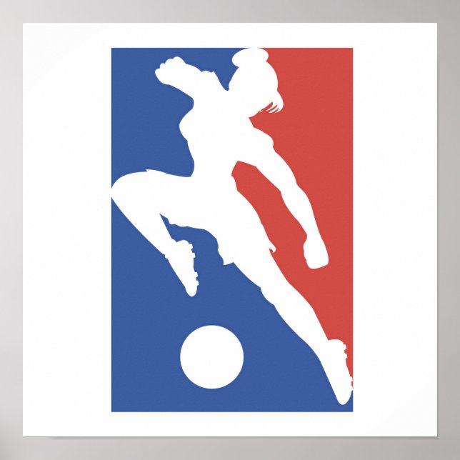 USA Female Soccer Tshirts och presenter Poster (Framsidan)