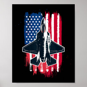 USA Fighter Jet F-35 4 juli Manar Women Kids Pa Poster