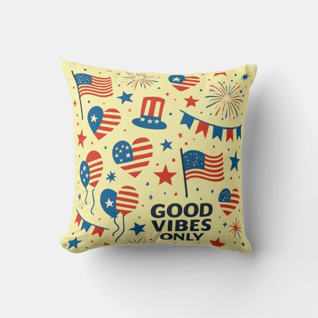 USA Firande Mönster Kudde (Framsida)