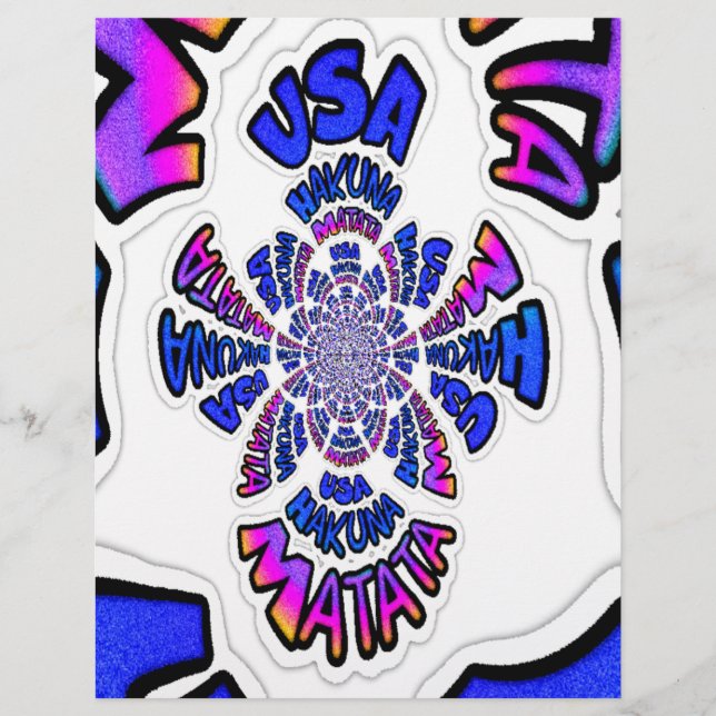 USA Firande: Roligt Text Dynamic Art (Framsida)