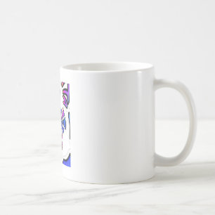 USA Firande: Roligt Text Dynamic Art Kaffemugg