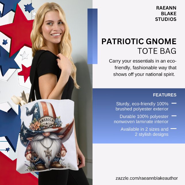 USA firar 250 år Gnome-handväskor Tygkasse (Skapare uppladdad)