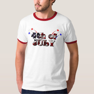 USA firar de 4th - fyrverkerierna Tee Shirt