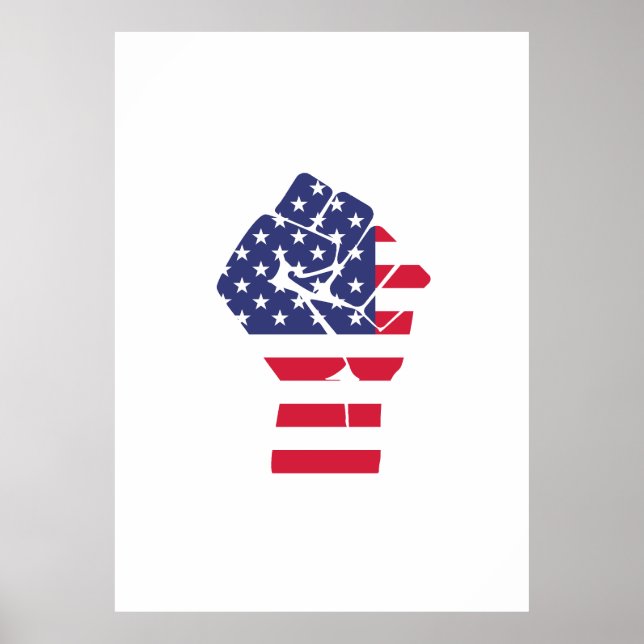 USA Fist Poster (Framsidan)