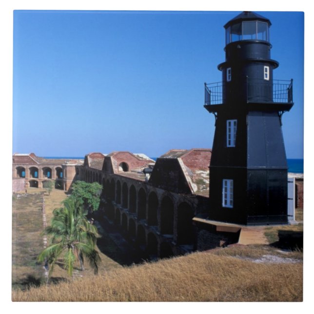 USA, FL, Florida Keys, Fort Jefferson, 1846, 2 Kakelplatta (Framsidan)