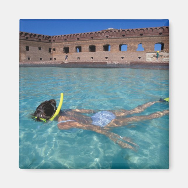 USA, FL, Florida Keys, Fort Jefferson, 1846, Magnet (Framsidan)