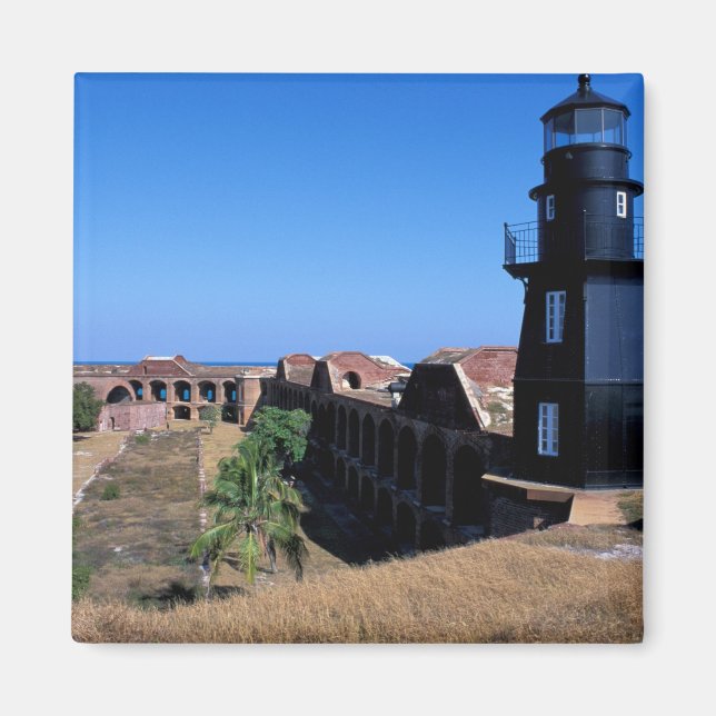 USA, FL, Florida Nycklar, Fort Jefferson, 1846, 2 Magnet (Framsidan)