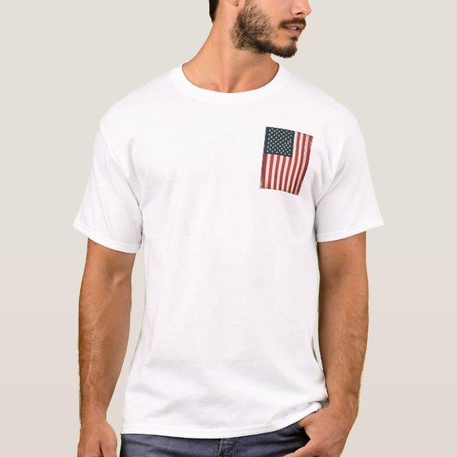 USA Flag 2 T Shirt (Framsida)
