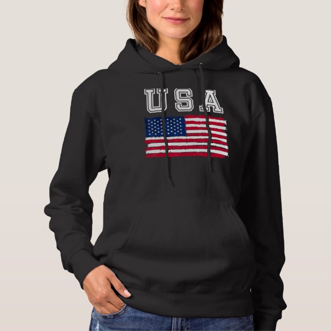 USA flag 4th of july us day of independence T Shirt (Framsida)