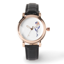 USA Flag Amerikansk Ros  Armbandsur