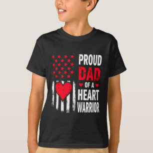 USA Flag CHD-medveten Stolt Pappa Till En Hjälte T Shirt