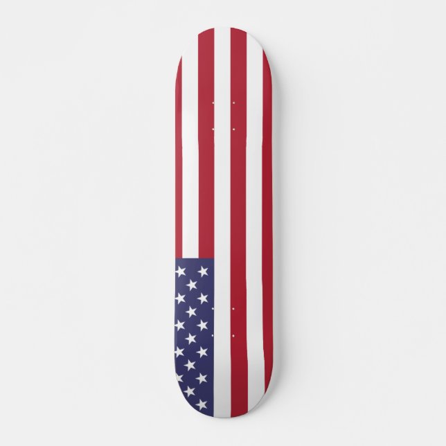 USA flag, flag of USA, American flag Mini Skateboard Bräda 18,5 Cm (Framsida)