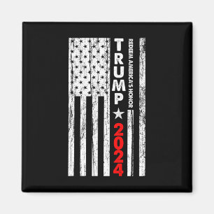 USA Flag Förlös Amerikas Ära Trump 2024 Magnet