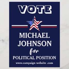 USA Flag Kampanj Politisk  Reklamblad