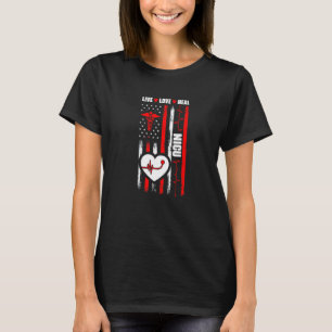Usa Flag Nicu Medicinsk Neonatal Intensivvårdsavd T Shirt