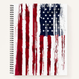 USA Flag Patriotic American Red White Blue Spiral