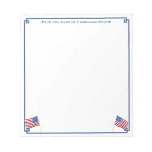 USA Flag Patriotisk Amerikan Anpassad Anteckningsblock