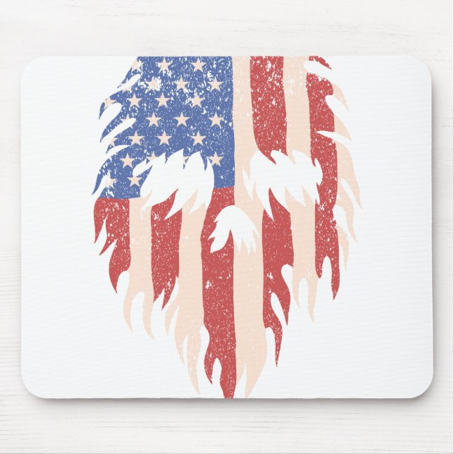 USA Flag Skull Beard | Distressed Patriotic Design Musmatta (Framsidan)