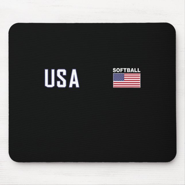 Usa Flag Softll Lagutrustning Kvinnor Män Softll  Musmatta (Framsidan)