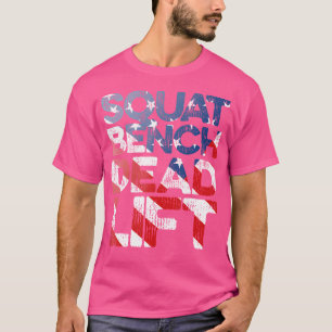 Usa Flag Squat Bänk Deadlif För Viktträning T Shirt