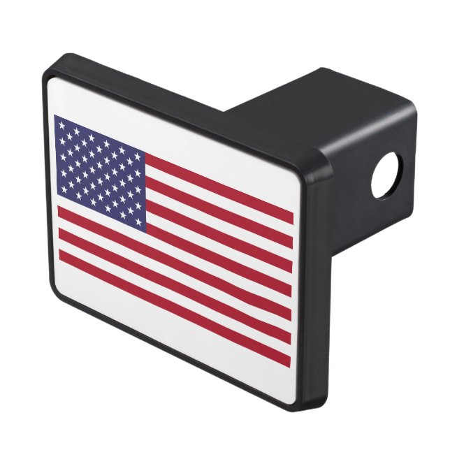 USA Flag Trailer Hitch Cover Dragkroksskydd (Topp Höger)