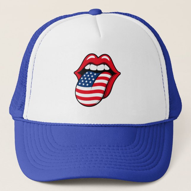 USA Flag Tunga Hatt – Rolig VM 2026 Fanmössa Keps (Framsida)