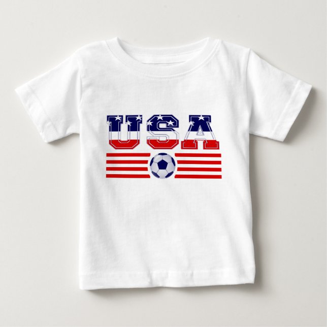 USA FLAGG FOTBOLL T-SHIRT (Framsida)