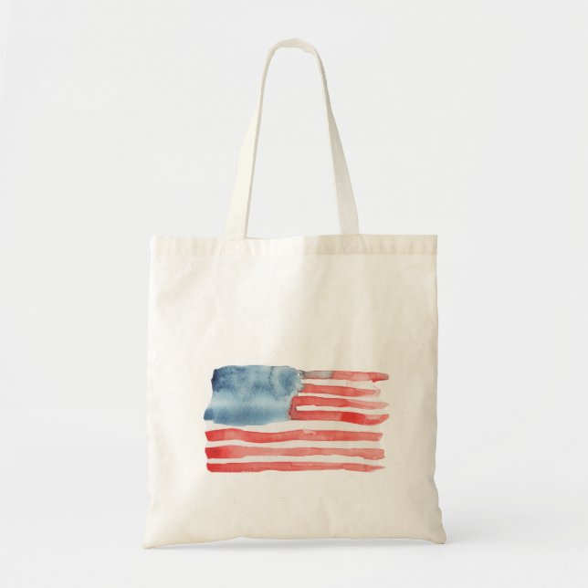 USA flagg Totebag Tygkasse (Framsidan)