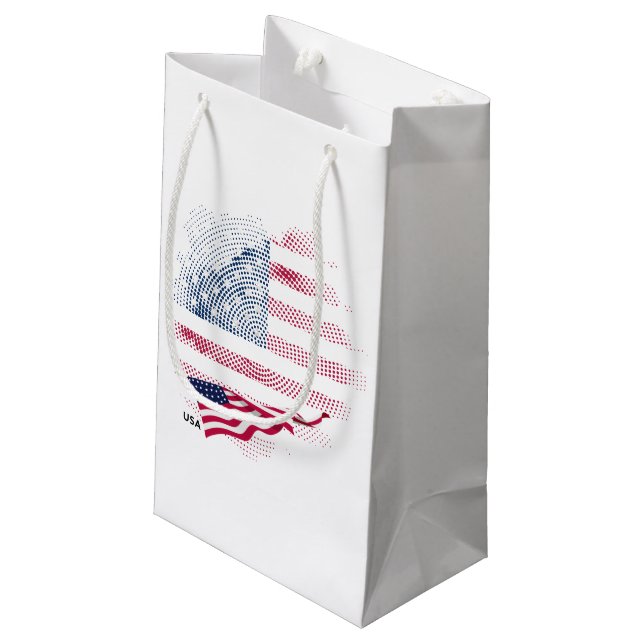 USA-flagga (Baksidan Vinklad)