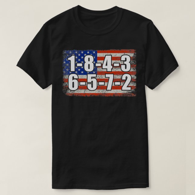 USA flagga 18436572 - lågenergilampa  T Shirt (Design framsida)