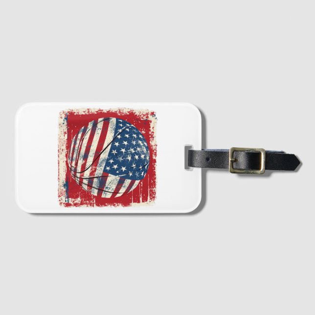 USA Flagga 4:e Juli Basket Bagagebricka (Framsida horisontal)