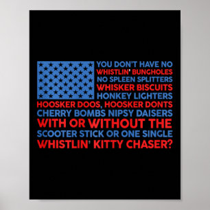 USA flagga 4:e juli du har inget väsen B Poster
