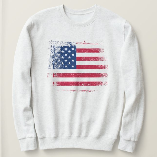 USA flagga, 4:e juli i Stars och stripes T Shirt (Design framsida)