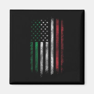 USA Flagga 4:e Juli Patriotisk Amerikansk Italiens Magnet