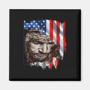 USA flagga 4 juli Independence day Patriotic Magnet