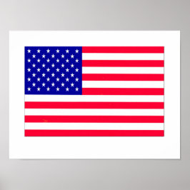 USA flagga 4 juli Poster