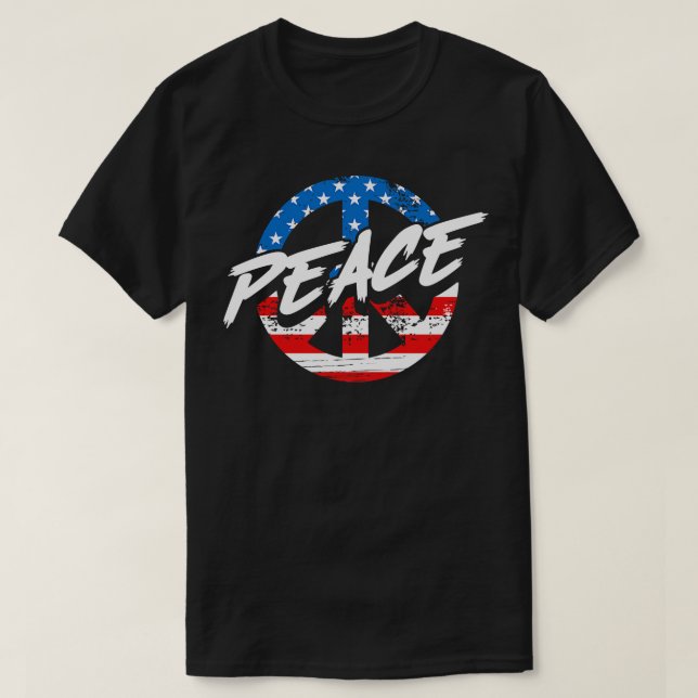 USA Flagga 4 juli USA Stolt Patriot T Shirt (Design framsida)