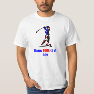 USA flagga 4th av Juli Golf T Shirt