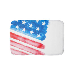 USA flagga American Flagga America Watercolor Mode Badrumsmatta
