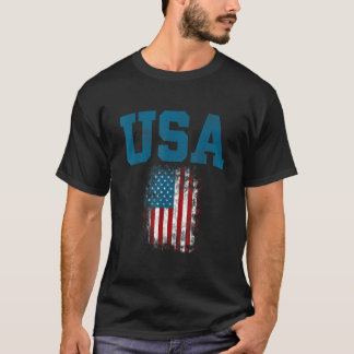 USA flagga American Flagga Förenta staterna 4t T Shirt